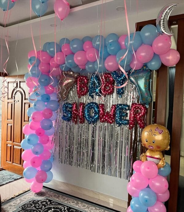 Baby shower decorations at home