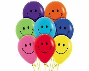 20 Smiley Balloons