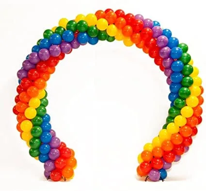 Rainbow Round Balloon Arch